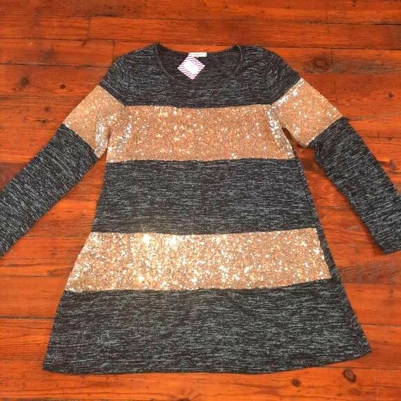New With Tags Shimmering Sparkling Sequin Mini Dress - Picture 1 of 5